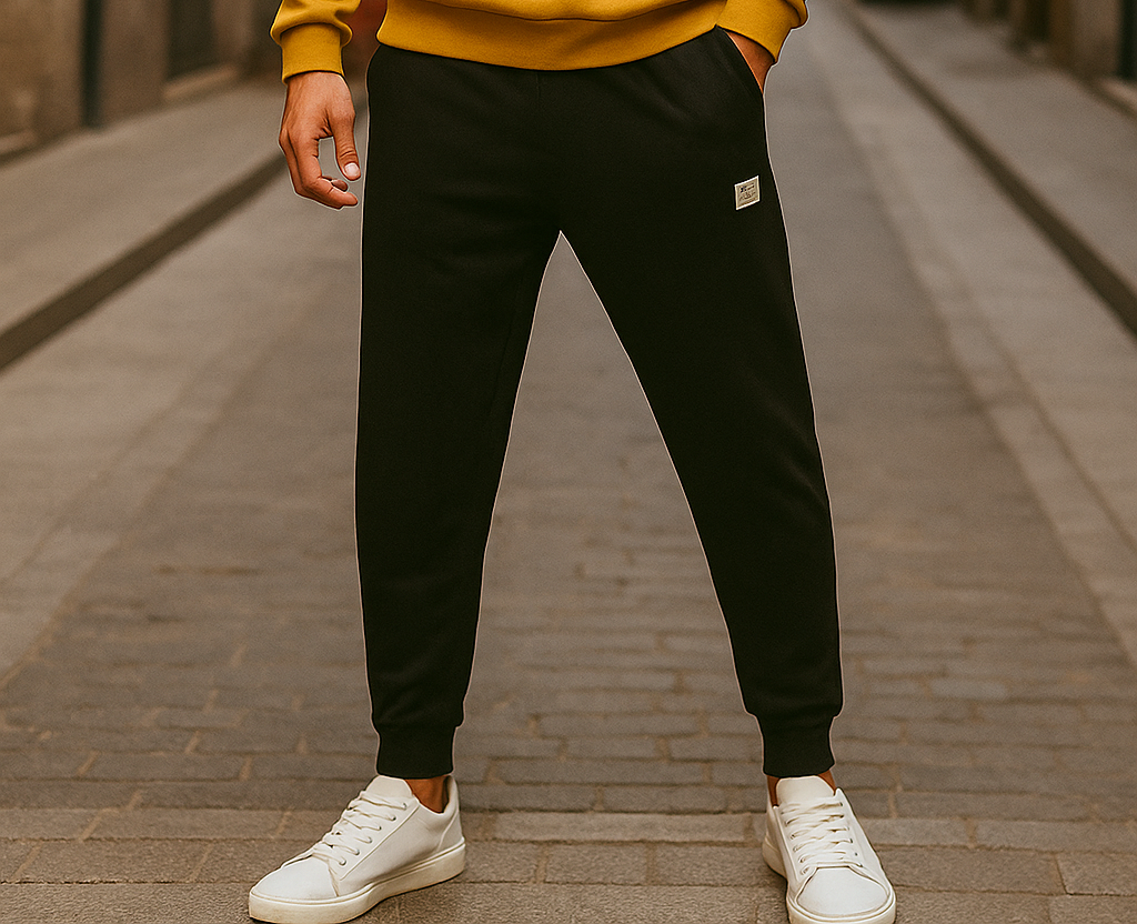 Men's Urban Slim Fit Jogger Pants – Black